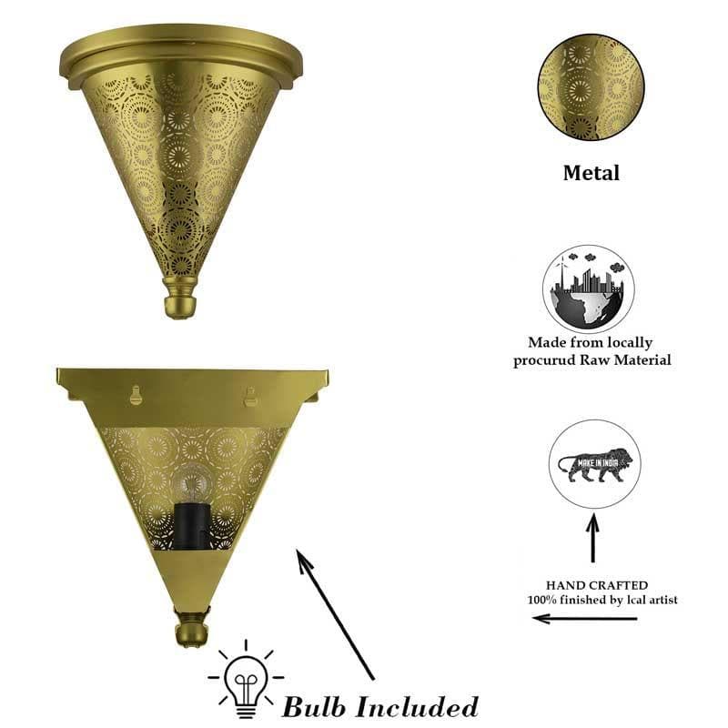 Buy Enlightened Conical Wall Lamp Wall Lamp from Vaaree