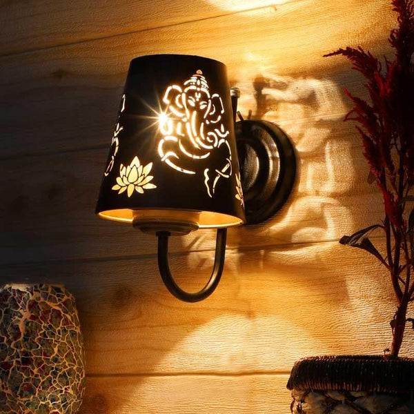 Wall Lamp - Ganeshji Etched Wall Lamp