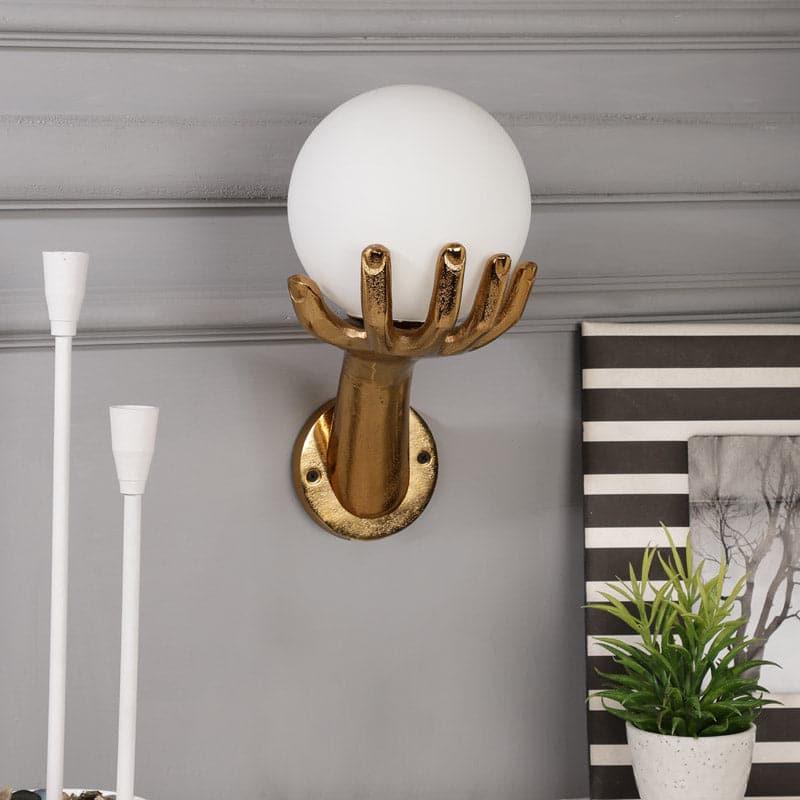 Buy Handful Wall Lamp - Gold Wall Lamp from Vaaree