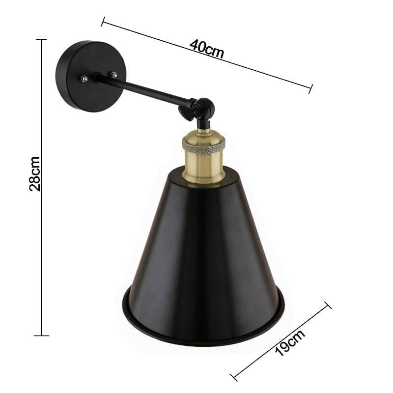 Wall Lamp - Harpo Cone Wall Lamp - Gold