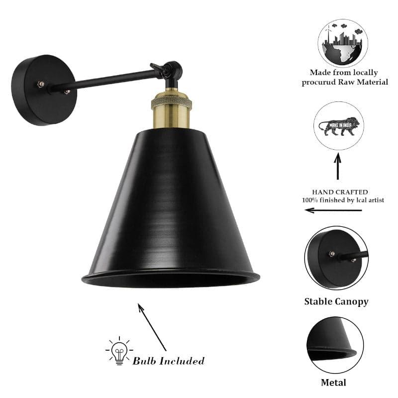 Wall Lamp - Harpo Cone Wall Lamp - Gold