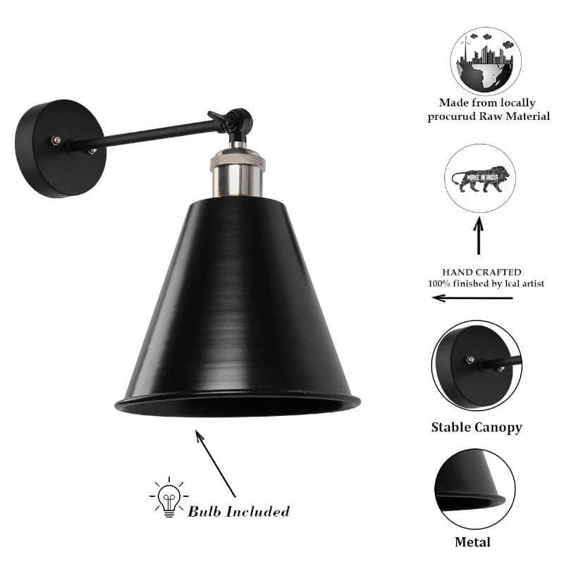 Wall Lamp - Harpo Cone Wall Lamp - Nickel