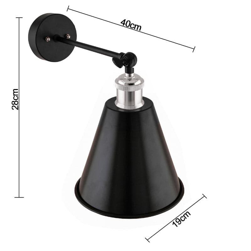 Wall Lamp - Harpo Cone Wall Lamp - Nickel