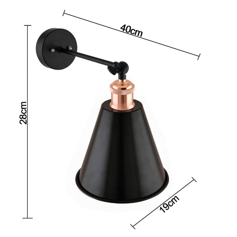 Wall Lamp - Harpo Cone Wall Lamp - Rose Gold