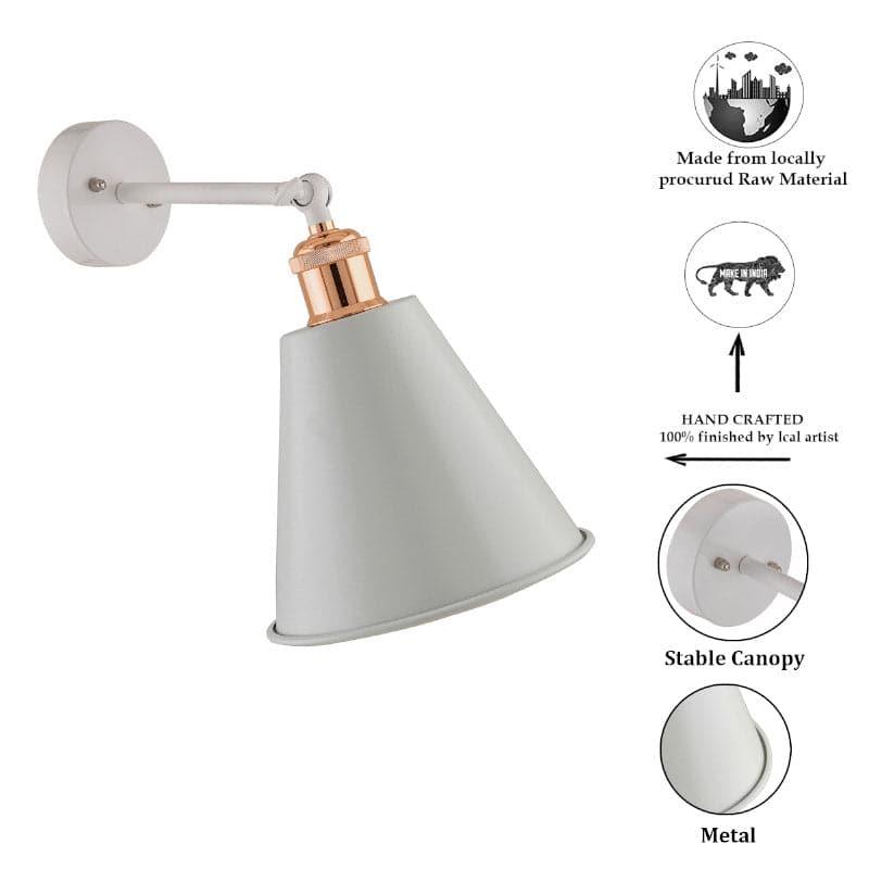 Buy Kenda Cone Wall Lamp - Copper Wall Lamp from Vaaree