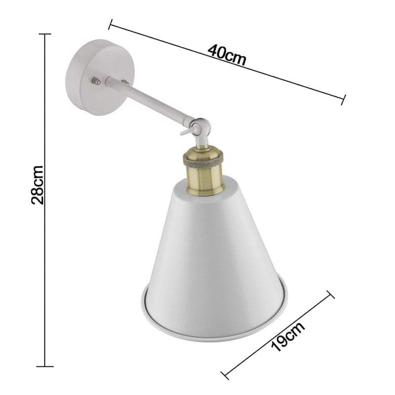 Buy Kenda Cone Wall Lamp - Gold Wall Lamp from Vaaree