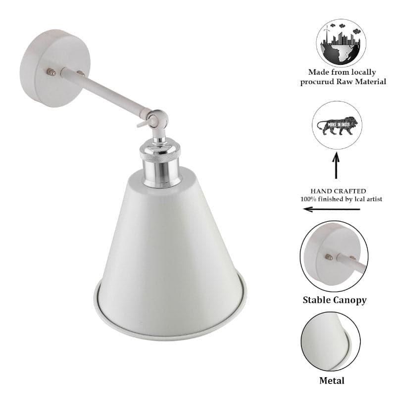 Buy Kenda Cone Wall Lamp - Nickel Wall Lamp from Vaaree