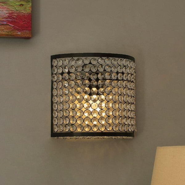 Wall Lamp - Novalie Crystal Wall Lamp - Black