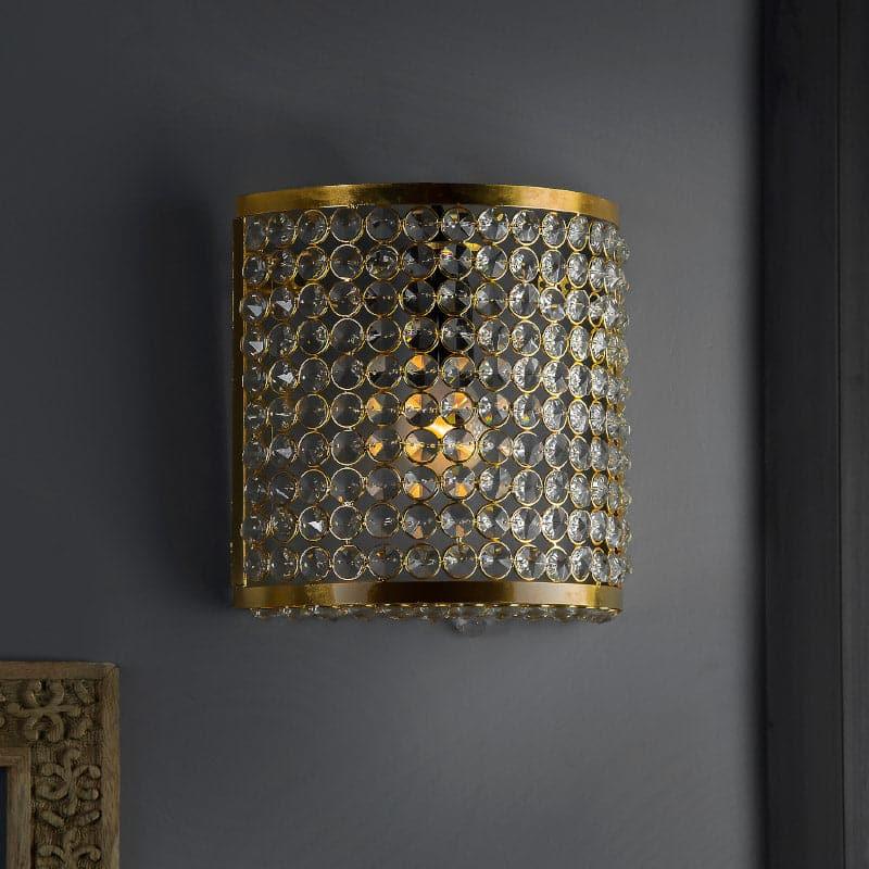 Buy Novalie Crystal Wall Lamp - Gold Wall Lamp from Vaaree