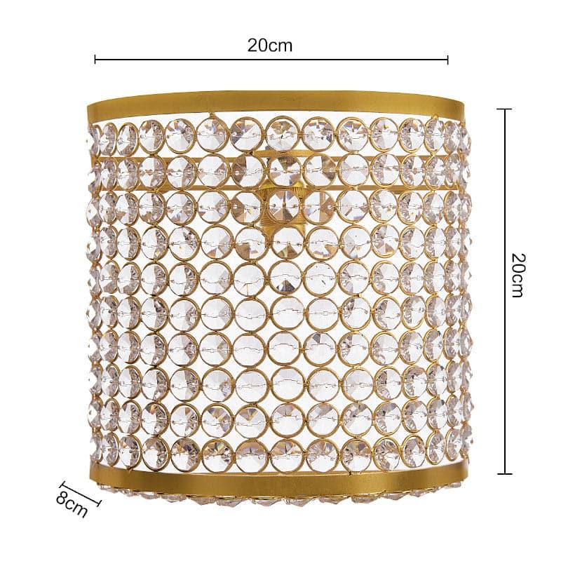 Buy Novalie Crystal Wall Lamp - Gold Wall Lamp from Vaaree