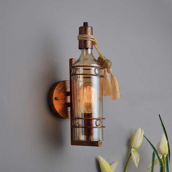 Buy Rustic Bottle Wall Lamp Wall Lamp from Vaaree