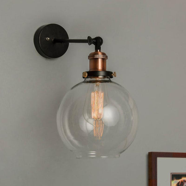 Buy Tiagro Globe Wall Lamp - Copper Wall Lamp from Vaaree