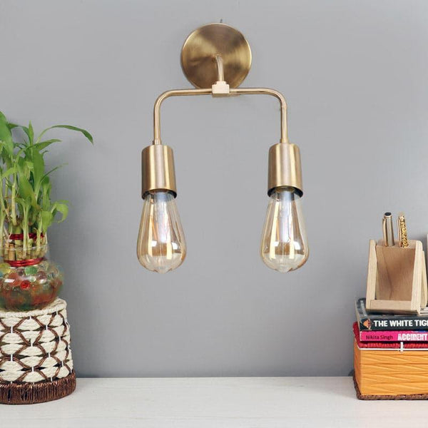 Buy Wall Lamp - Vitae Wall Lamp - Gold at Vaaree online