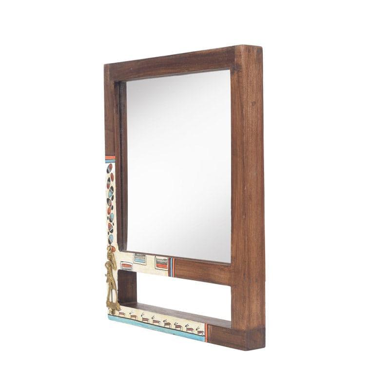 Buy Brada Wooden Mirror Wall Mirror from Vaaree