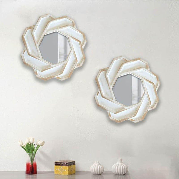 Buy Evorga Decorative Mirror - Set Of Two Wall Mirror from Vaaree