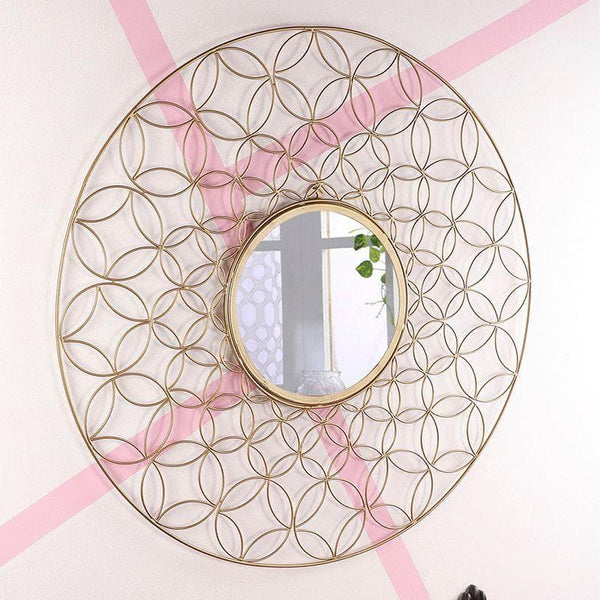 Buy Gleam Gourmand Wall Mirror - Gold Wall Mirror from Vaaree