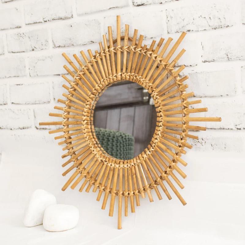 Buy Wall Mirror - Helio Cane Wall Mirror at Vaaree online