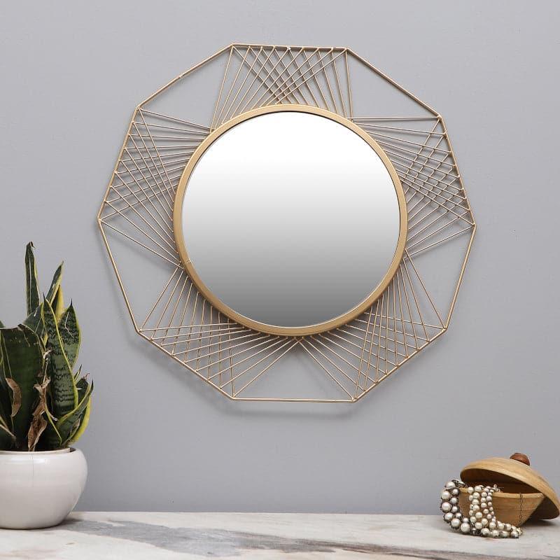 Buy Wall Mirror - Hexaga Fuse Mirror at Vaaree online