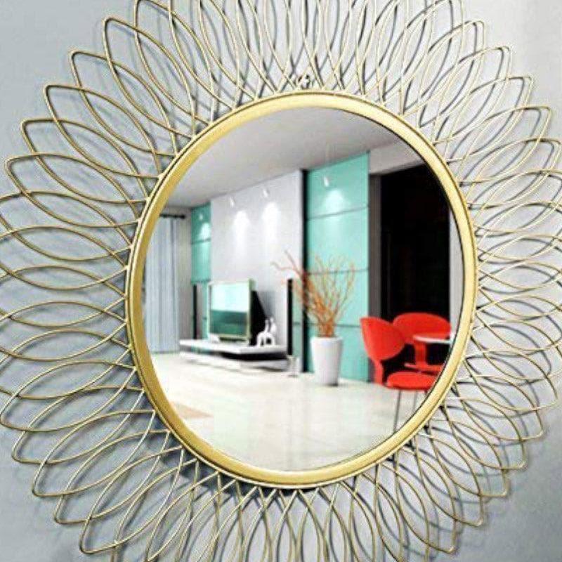 Buy Huda Wall Mirror - Gold Wall Mirror from Vaaree