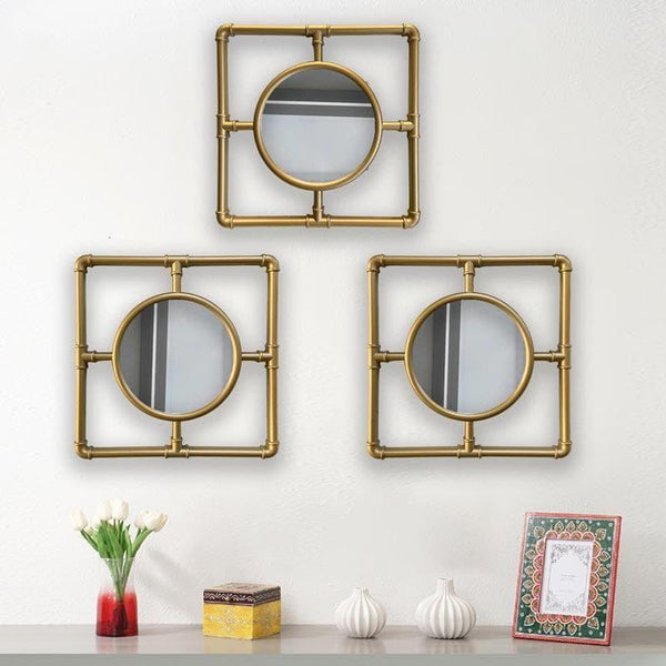 Buy Miso Decorative Wall Mirror - Set Of Three Wall Mirror from Vaaree