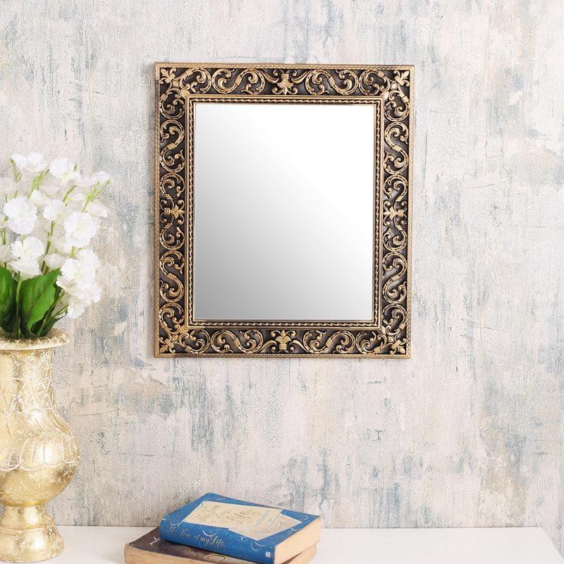 Buy Wall Mirror - Misty Maze Mirror - Copper at Vaaree online