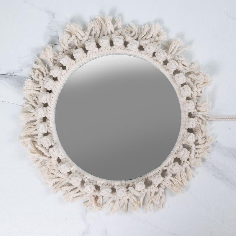 Buy Wall Mirror - Oceanus Macrame Wall Mirror at Vaaree online