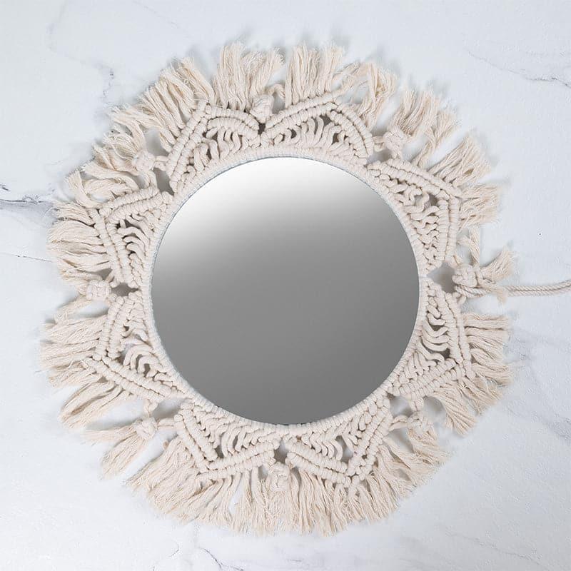 Buy Wall Mirror - Roxanne Macrame Wall Mirror at Vaaree online
