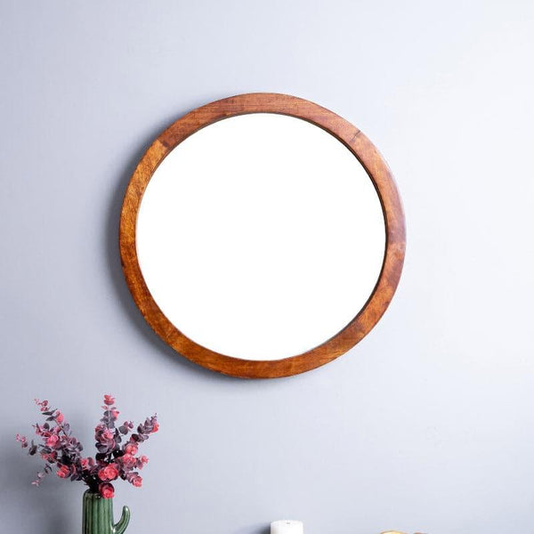 Buy Wall Mirror - Satomi Wall Mirror - Brown at Vaaree online