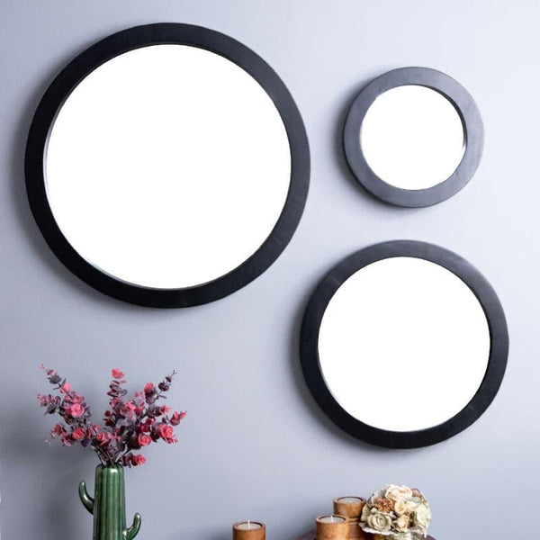 Wall Mirror - Satomi Wall Mirror (Charcoal) - Set Of Three