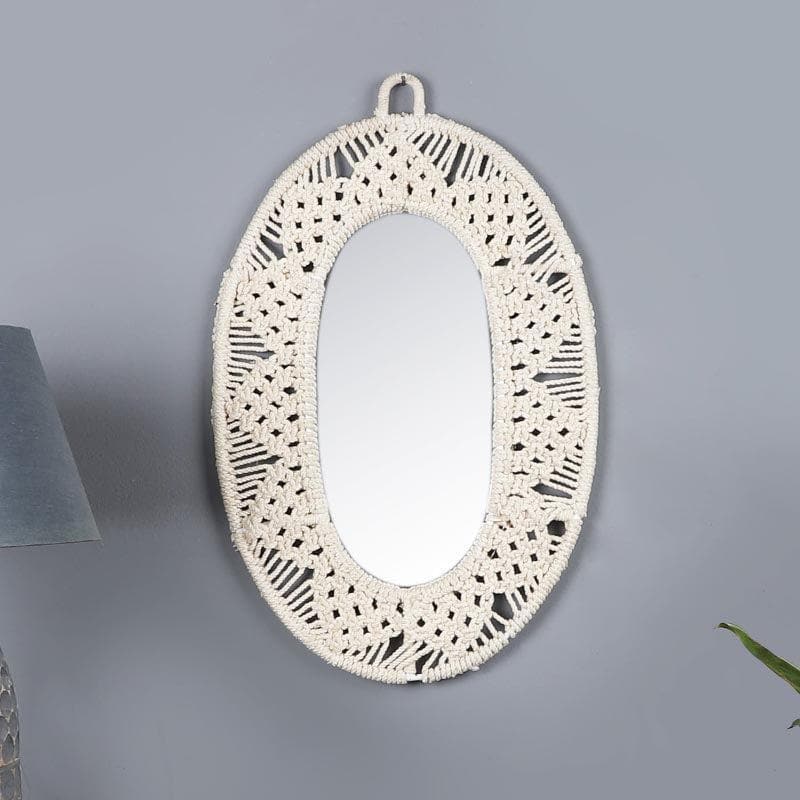 Buy Soulfully Boho Wall Hanging Mirror Wall Mirror from Vaaree