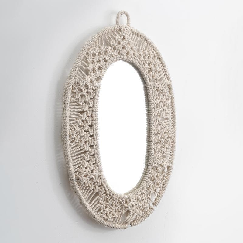 Buy Soulfully Boho Wall Hanging Mirror Wall Mirror from Vaaree