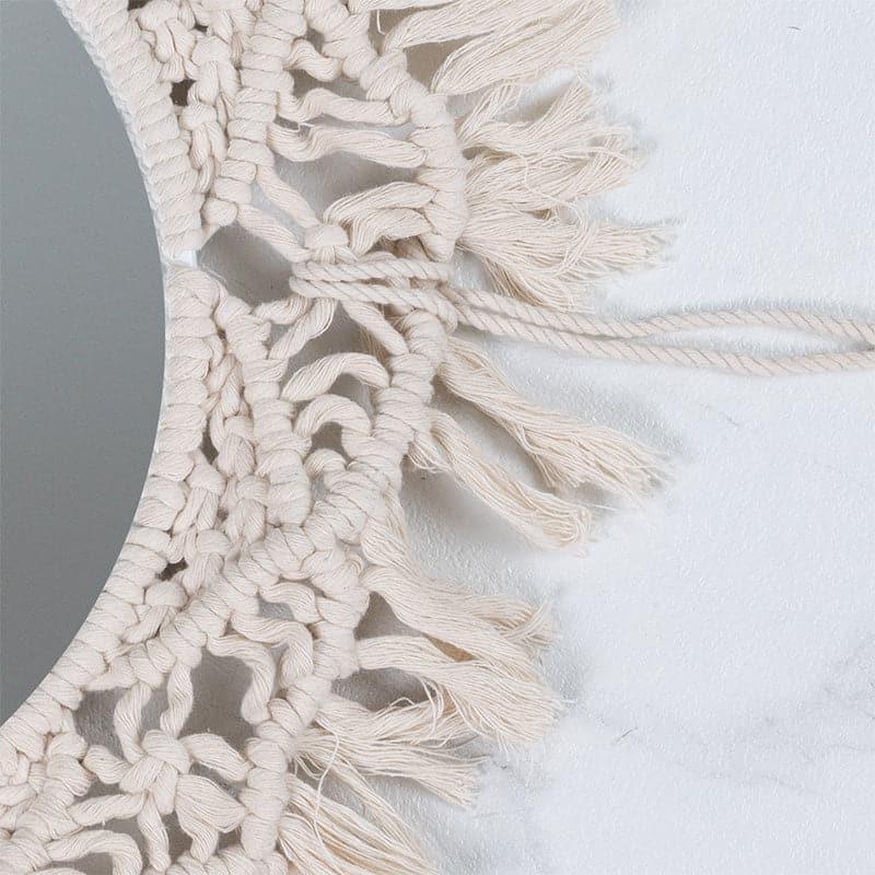 Buy Vevian Macrame Wall Mirror Wall Mirror from Vaaree