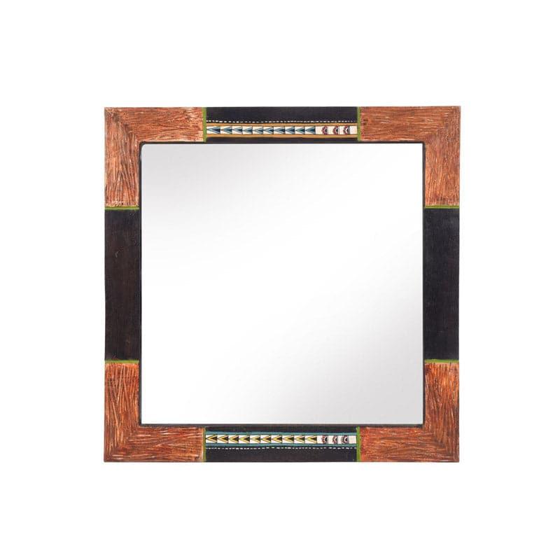 Buy Warli Wista Wooden Mist Wall Mirror from Vaaree