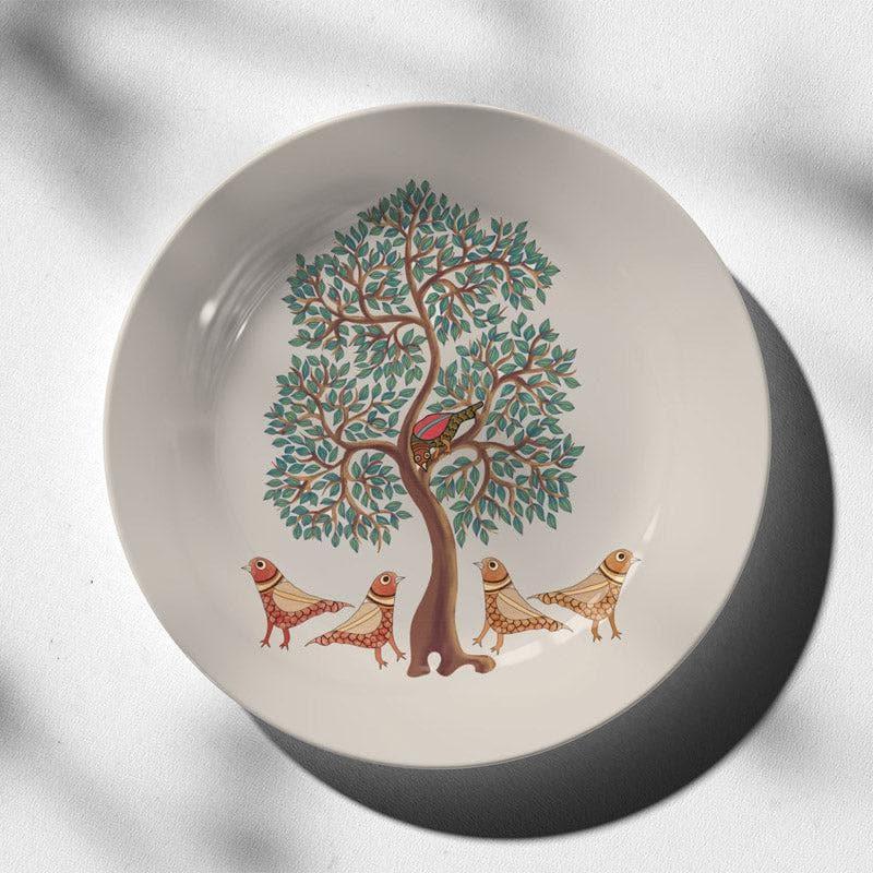 Buy Birds Chirping Gond Art Wall Plate Wall Plates from Vaaree