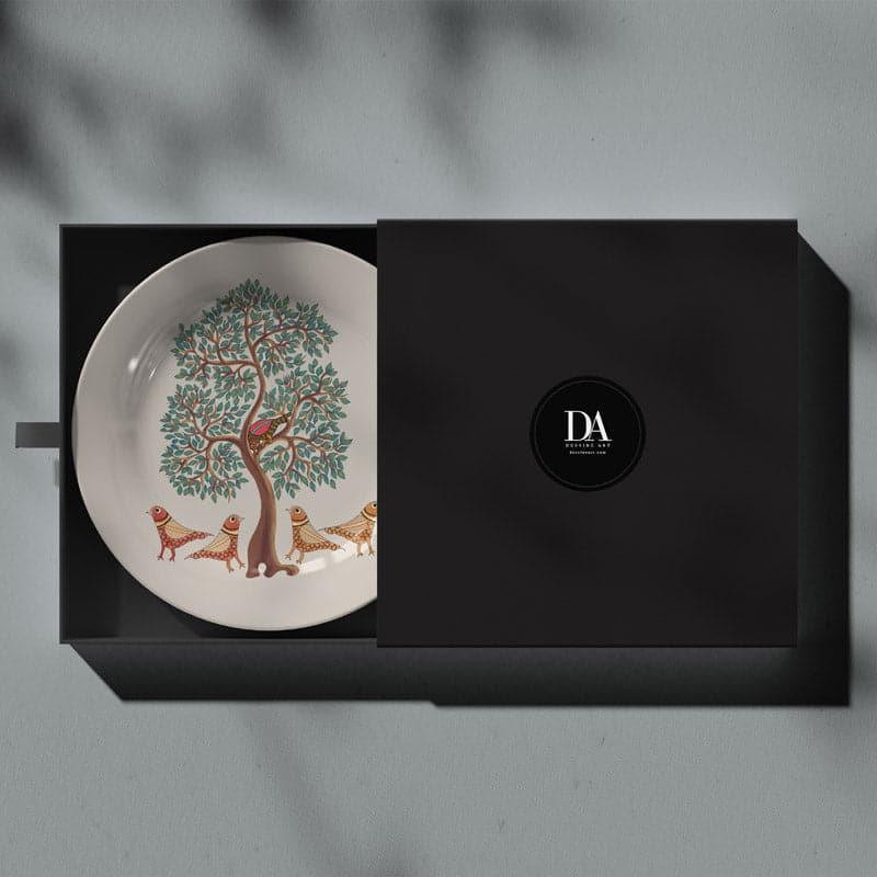 Buy Birds Chirping Gond Art Wall Plate Wall Plates from Vaaree