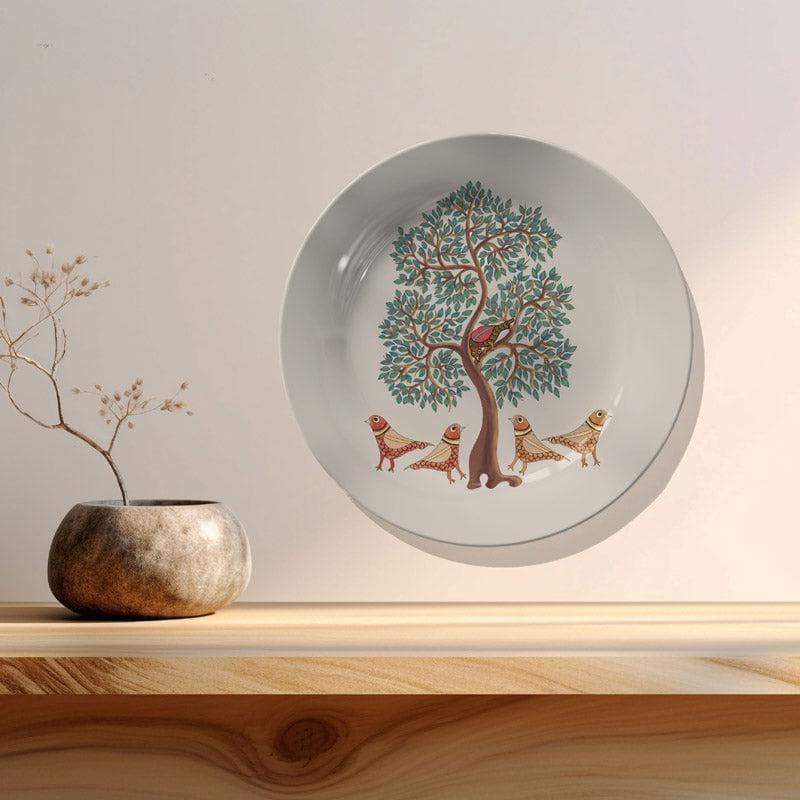 Buy Birds Chirping Gond Art Wall Plate Wall Plates from Vaaree