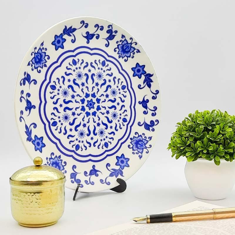 Buy Blue Pottery Inspired Decorative Plate Wall Plates from Vaaree