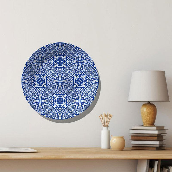 Wall Plates - Blue Pottery Mandala Wall Plate