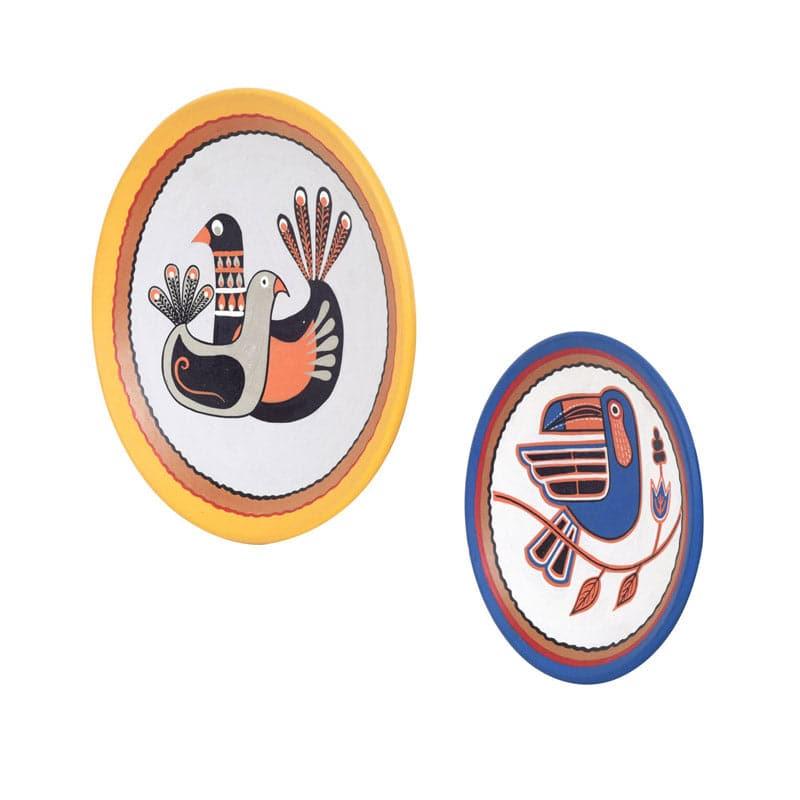 Buy Chidiya Chore Wall Accent - Set Of Two Wall Plates from Vaaree