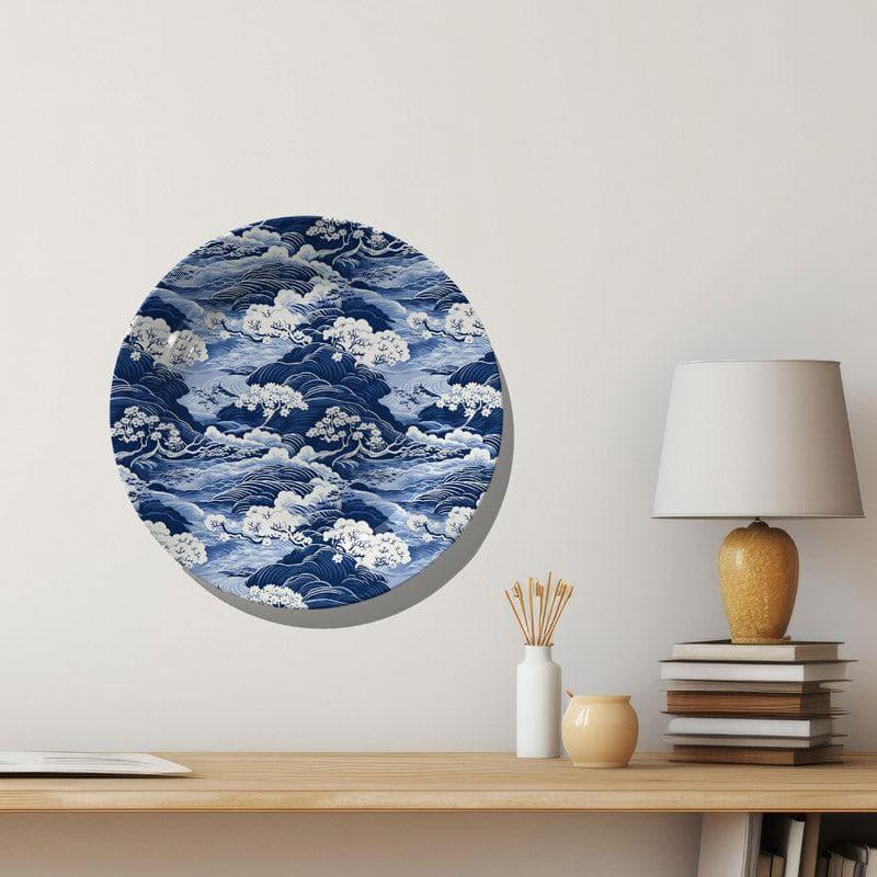 Buy Chinese Blue Wave Wall Plate Wall Plates from Vaaree