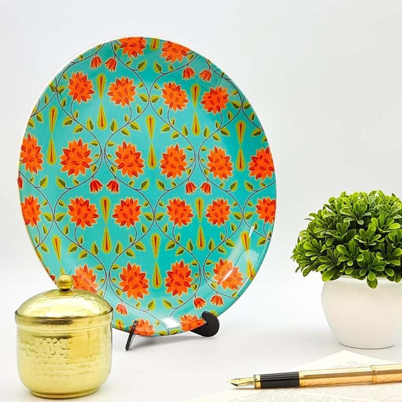 Buy Day Bloom Decorative Plate - Green Wall Plates from Vaaree