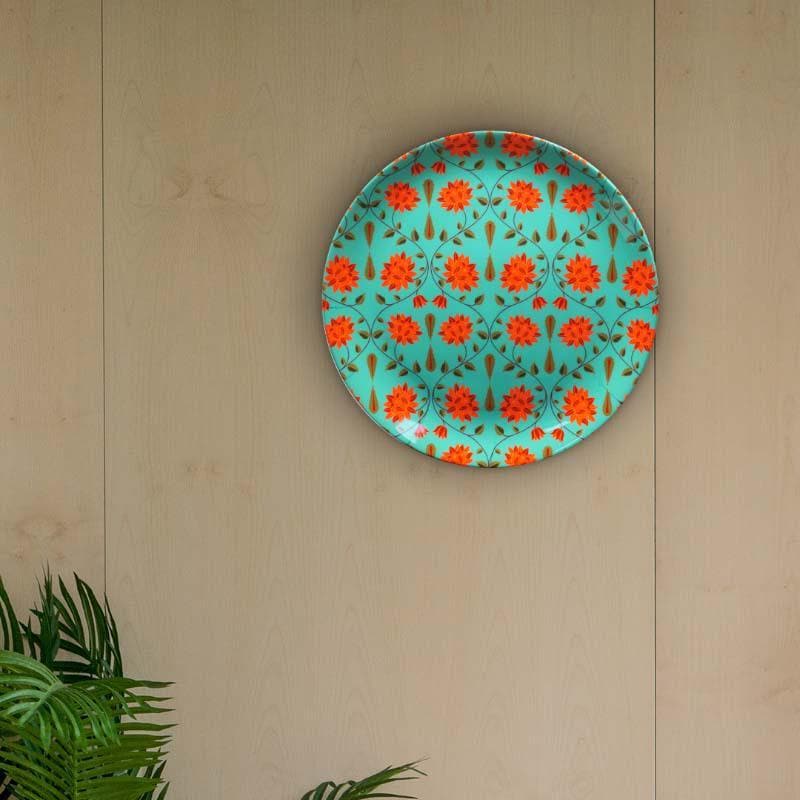 Buy Day Bloom Decorative Plate - Green Wall Plates from Vaaree