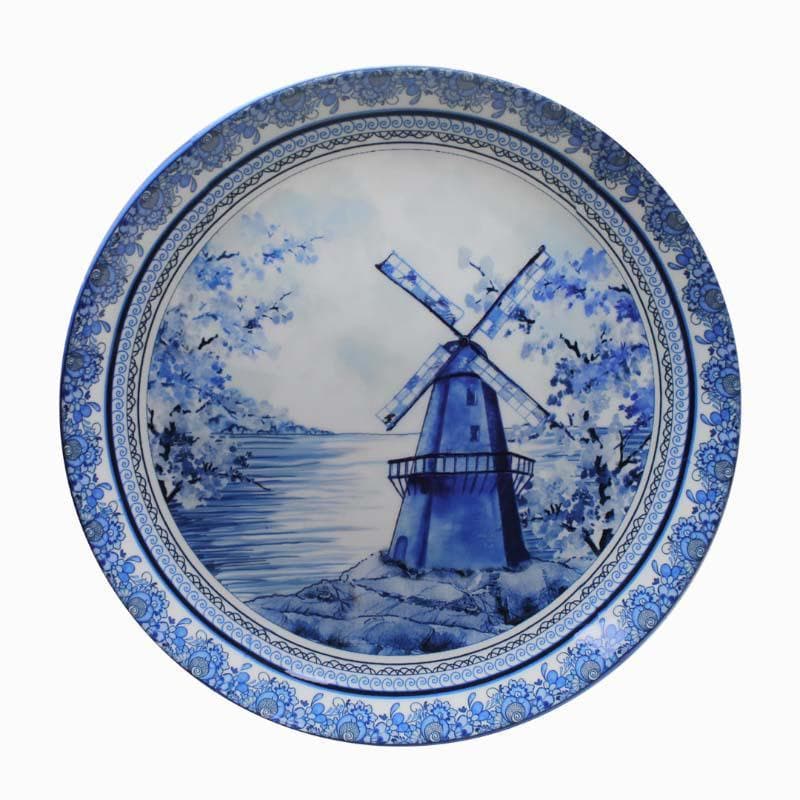 Buy Delfware Dutch Blue Pottery Inspired Decorative Plate Wall Plates from Vaaree