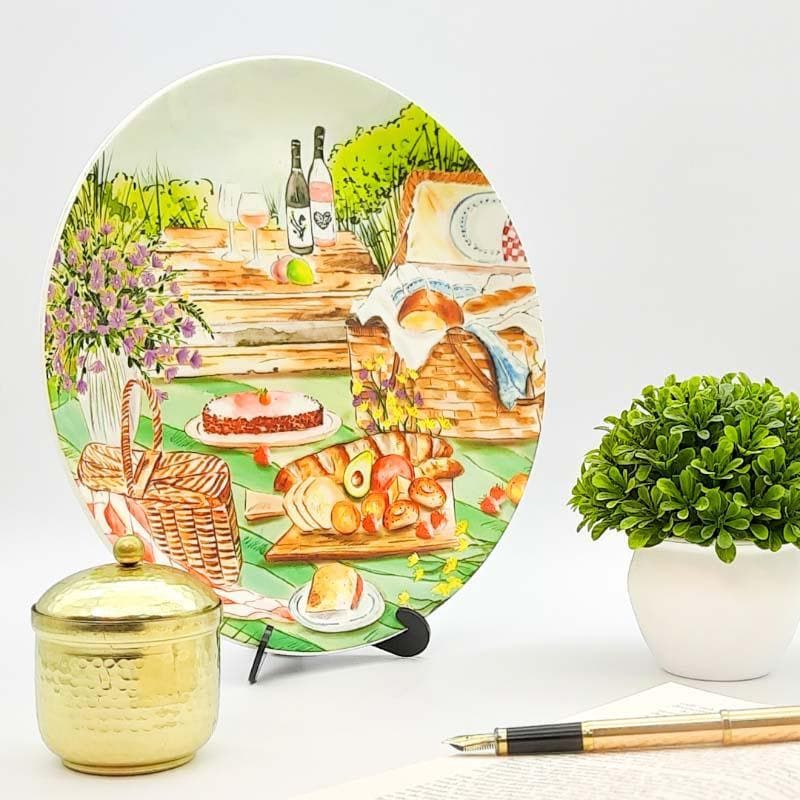 Buy English Theme Breakfast Decorative Plate Wall Plates from Vaaree