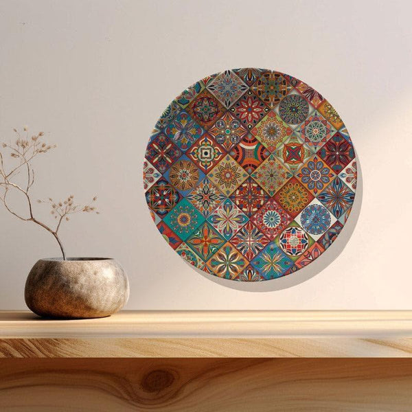 Buy Ethnic Mandala Tiles Wall Plate - Red Wall Plates from Vaaree