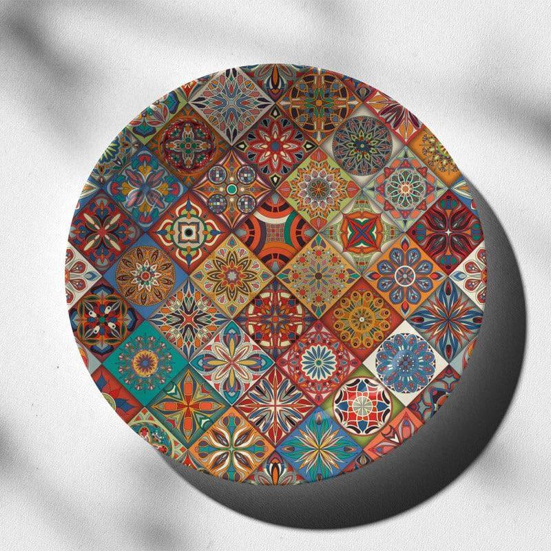 Buy Ethnic Mandala Tiles Wall Plate - Red Wall Plates from Vaaree