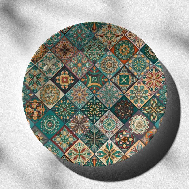 Buy Ethnic Mandala Tiles Wall Plate - Teal Wall Plates from Vaaree