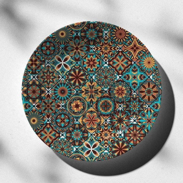 Buy Ethnic Mandala Tiles Wall Plate - Turquoise Wall Plates from Vaaree