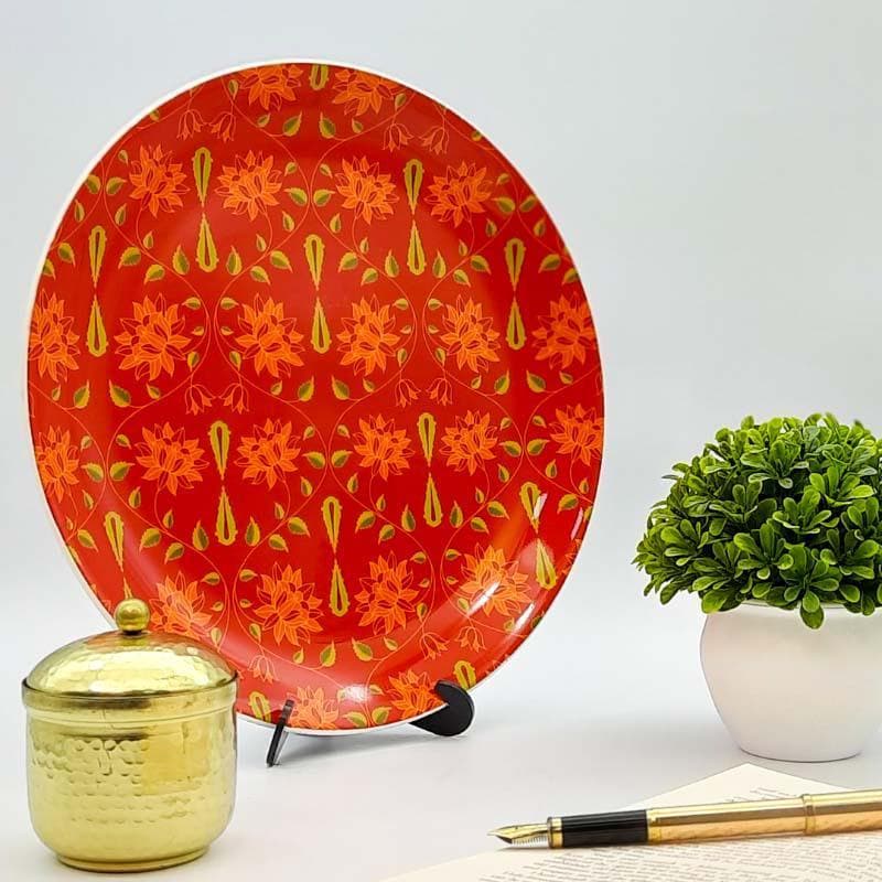 Wall Plates - Magnate Mughal decorative Plate - Red