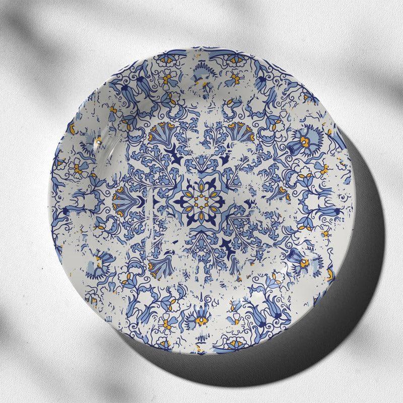 Buy Majolica Blue Pottery Wall Plate Wall Plates from Vaaree